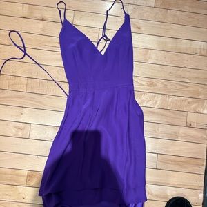 Purple cocktail dress size xs